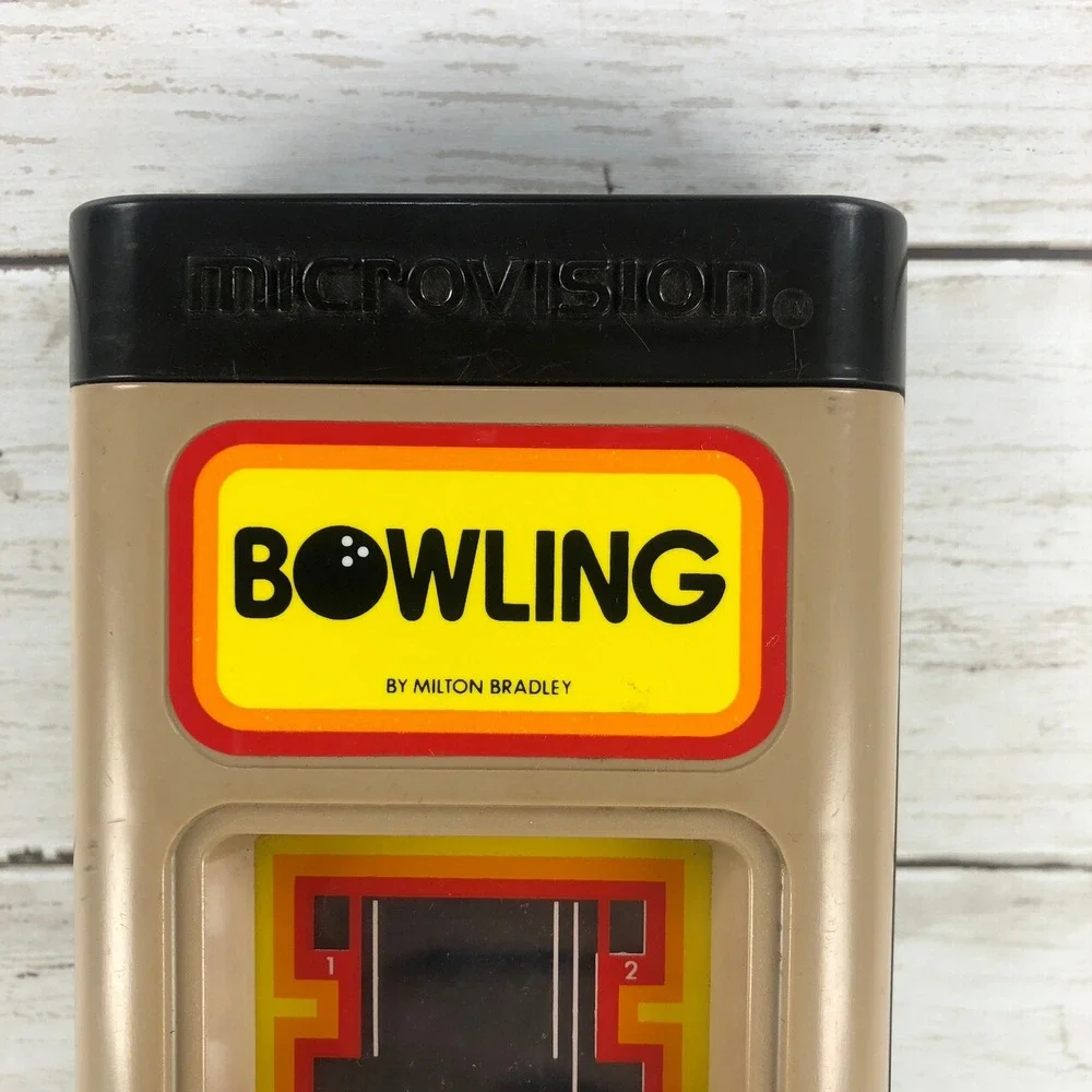 Vintage 1979 Milton Bradley Microvision Handheld Game Console Bowling MB Retro